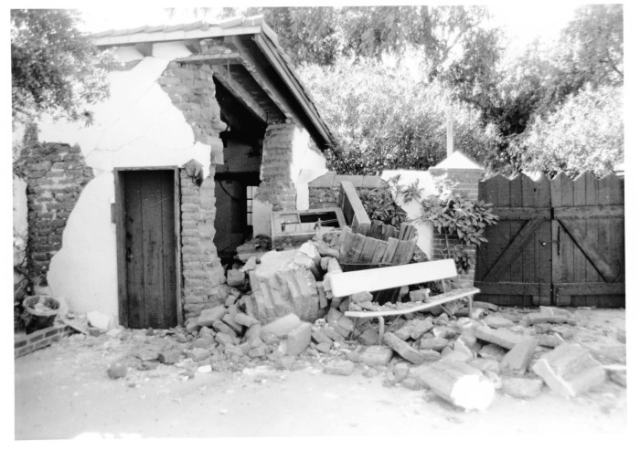 Pico Adobe, one day after earthquake