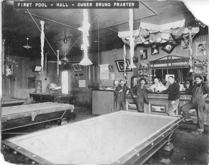 First pool hall, owner Bruno Praster