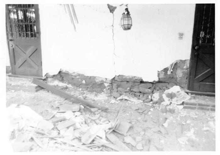 Pico Adobe, one day after earthquake