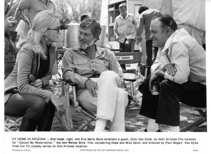 Bob Hope, Eva Marie Saint and Dick Van Dyke - At home in Arizona