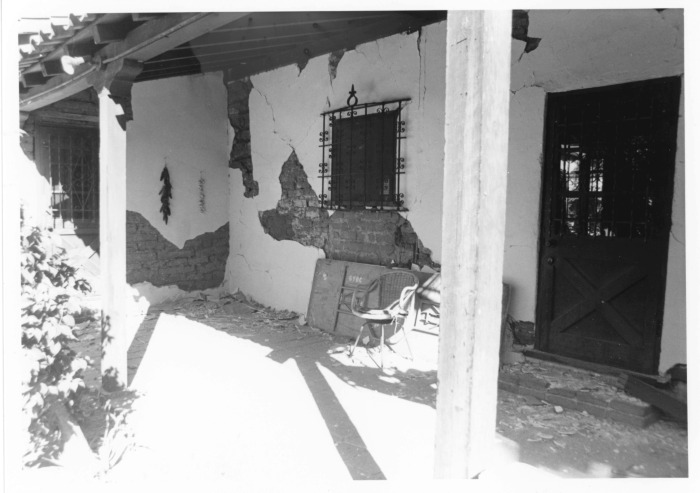 Pico Adobe, one day after earthquake