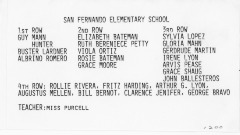 San Fernando Elementary School - Teacher: Miss Purcell