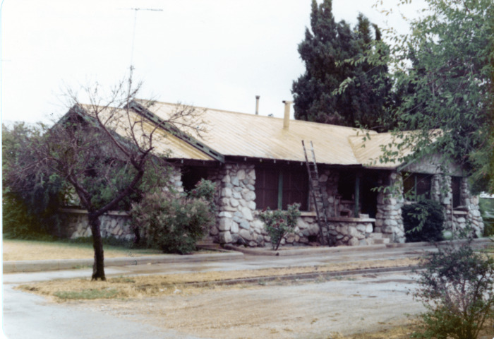 Stone house in San Fernando, June 1976