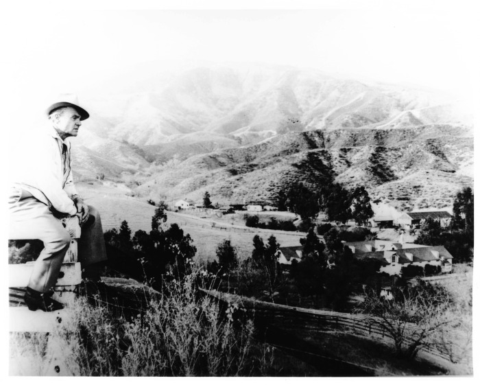 James Cagney overlooking his ranch (Chatsworth)