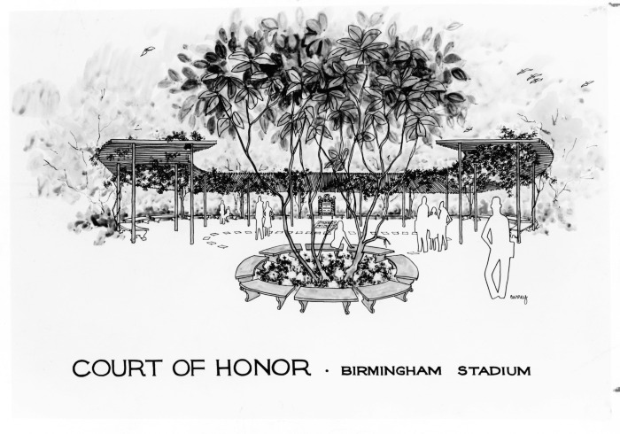 Van Nuys, CA - Court of Honor at Birmingham Stadium