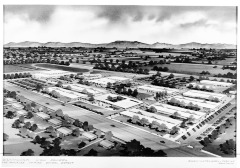 Van Nuys, CA - Birmingham High School - Proposed new building of Birmingham High School