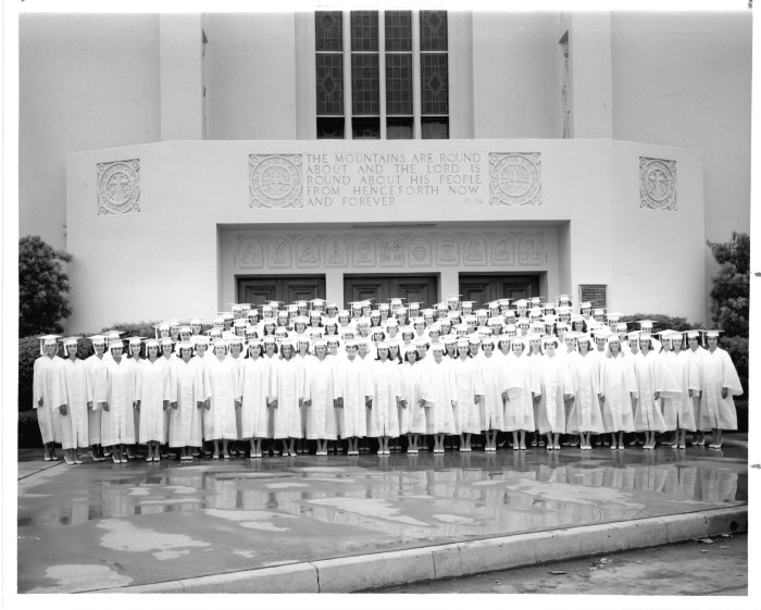 Burbank, CA - Providence High School senior class picture