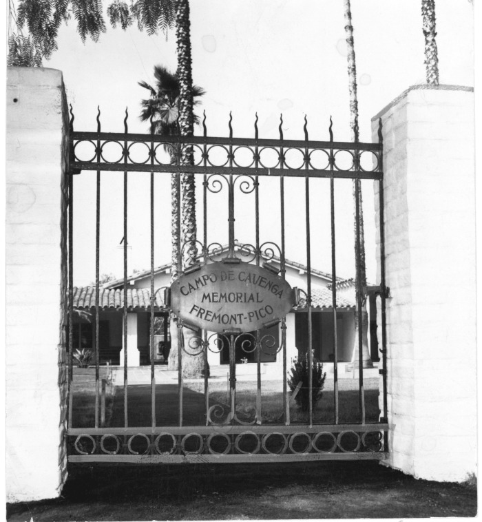 North Hollywood, CA - Campo de Cahuenga - Building shown through main gate