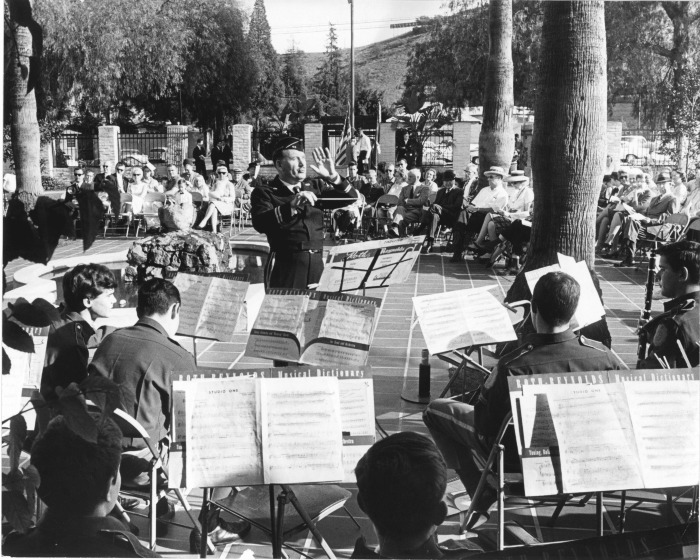 North Hollywood, CA - Campo de Cahuenga - Articles of Capitulation commemorative ceremonies - Sons of the American Legion Band, Hollywood Post 43 - Louise Palange, Band Director
