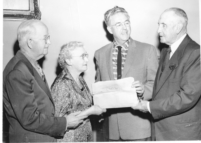 North Hollywood, CA - Campo de Cahuenga - 1909 issue of Lankershim Lacomic newspaper loan to Campo de Cahuenga - Mr. and Mrs. Ward B. Wilson (left)