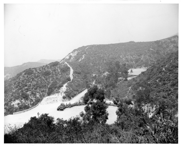 Burbank, CA - First Valley Symphony - Burbank Bowl - Parking area in center - Stough Park at upper right