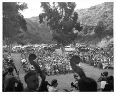 Burbank, CA - Symphonies - First Valley symphonies at Burbank Bowl - Parking area behind audience