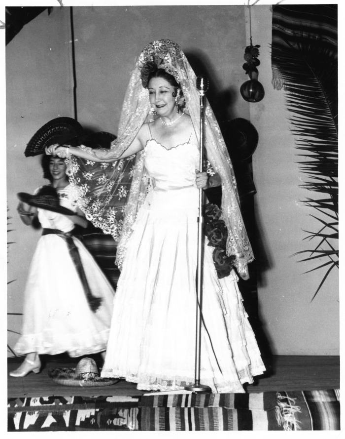 San Fernando, CA - San Fernando Fiesta - Mantilla banquet - Poppy Wichner Scott, Mistress of Ceremonies