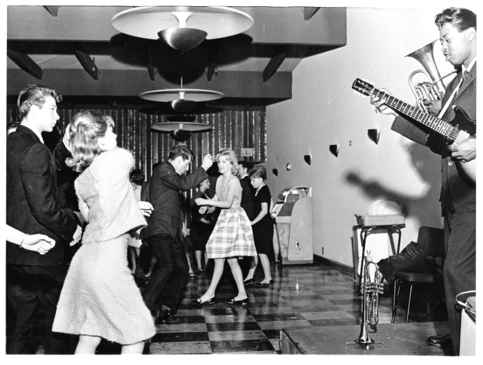 Van Nuys, CA - Graduation night at Birmingham High School - Lyn Garner (left)