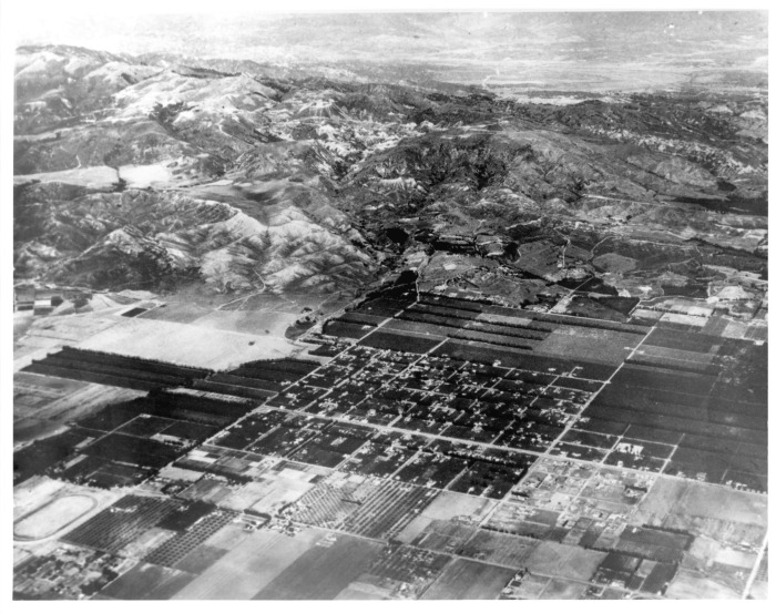 Granada Hills, CA - Aerial view of area in 1940s