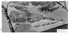 San Fernando, CA - Architecture-Farm House Style - This architect's drawing of Mr. and Mrs. Frank Galpin is how the residence would look when completed
