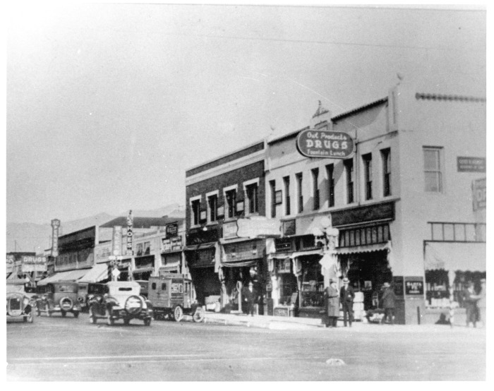 San Fernando, CA - Business district - East sided of San Fernando Road looking north from Brand Blvd.