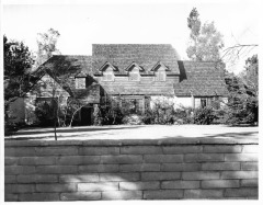 North Hollywood, CA - Architecture-Swiss Chalet - Swiss chalet on Chandler Blvd that was built about 1910. Low pitch roof with wide overhangs is a good example of the Swiss Chalet influence