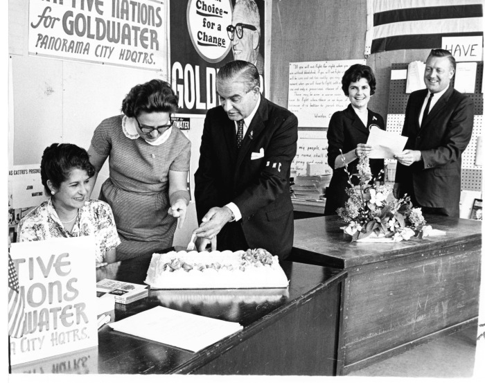 Panorama City, CA - Captive Nations for Goldwater - From left to right are Manuela Norman from Cuba