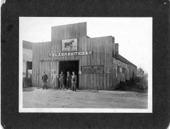San Fernando, CA - Henry Hollye Blacksmithing - People not identified