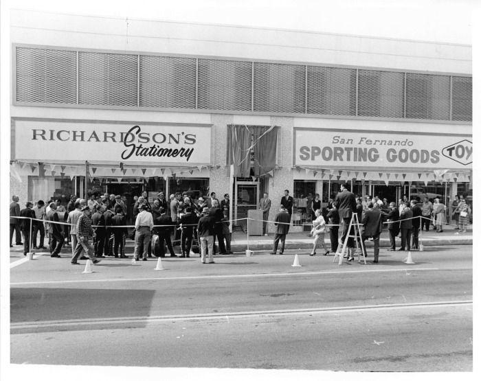 San Fernando, CA - Dedication of Witkin Building - Building holds Richardson's Stationary and San Fernando Sporting Goods