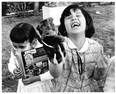 Canoga Park, CA - Our Lady of Guadalupe - Lorraine Valenzuela and her friend read an encyclopedia