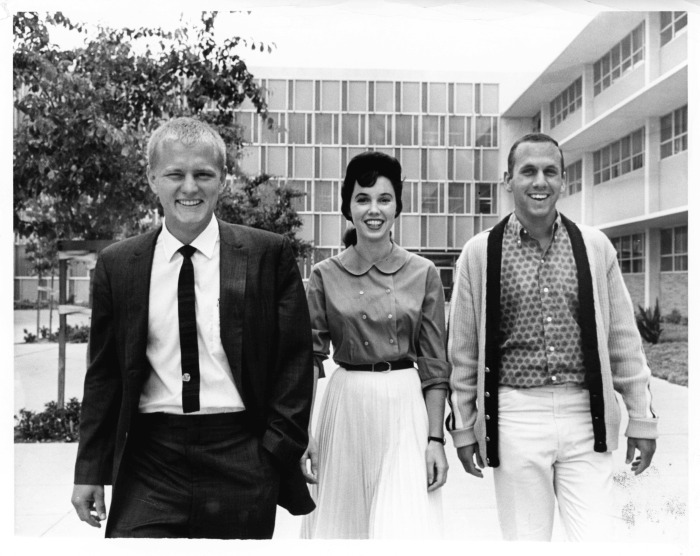 Northridge, CA - San Fernando Valley State College (CSUN) - Grads Bill Sloan, Wendy Holden, and Steve Goldstone