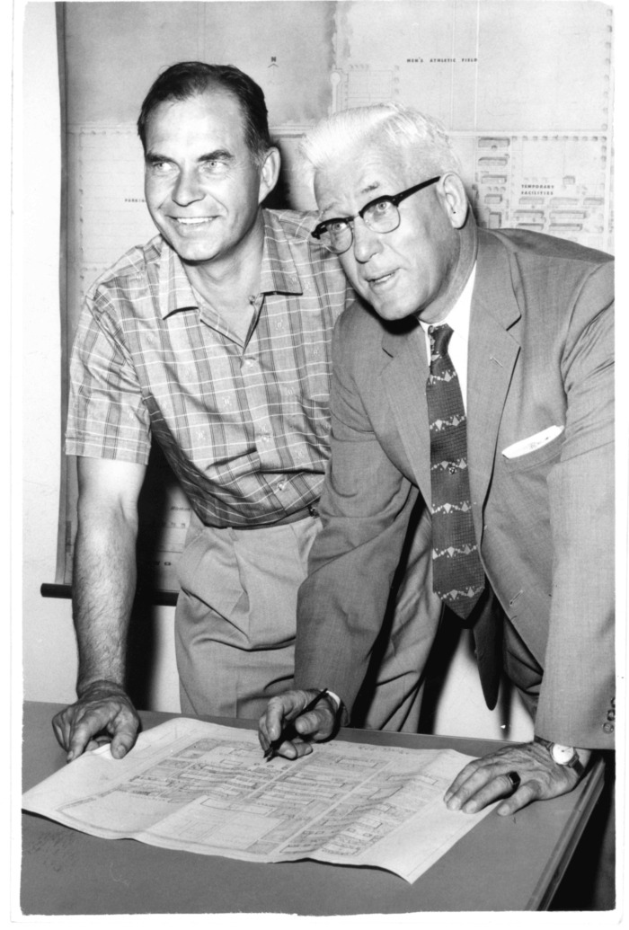 Northridge, CA - San Fernando Valley State College (CSUN) - Dr. Delmar Oviatt, Dean of Instruction and Dr. Howard S. McDonald, President