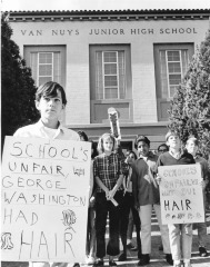 Collection Item Van Nuys Junior High - Student Long Hair Protest