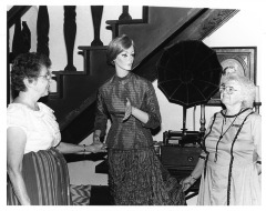 Docents Marian Bevard and Lucille Young of the San Fernando Valley Historical Society, 1987