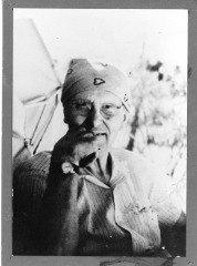 Harrington, M.R., Dressed for work at a dig site